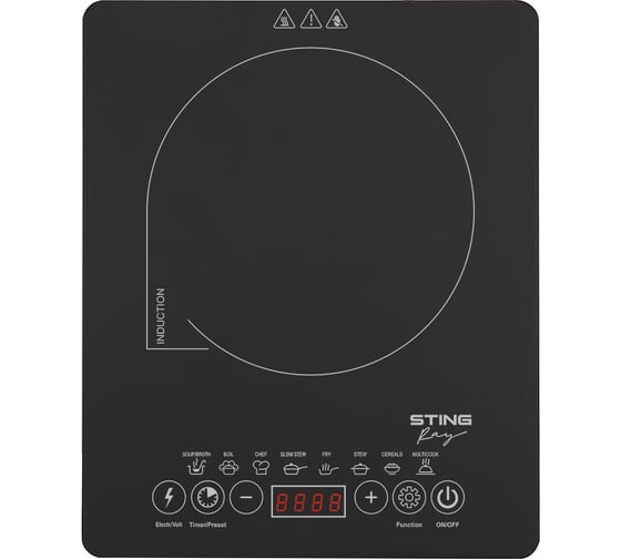Электрическая индукционная безимпульсная плитка STINGRAY ST-HP3506A сталь 39982