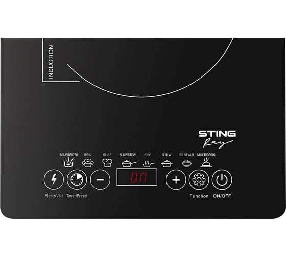 Электрическая индукционная безимпульсная плитка STINGRAY ST-HP3506A сталь 39982