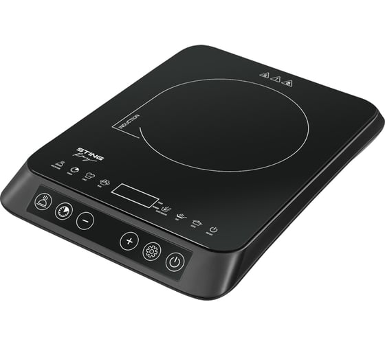 Электрическая индукционная безимпульсная плитка STINGRAY ST-HP3507A темное серебро 39983