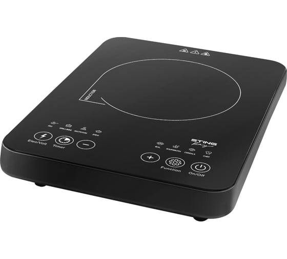 Электрическая индукционная безимпульсная плитка STINGRAY ST-HP3508A темное серебро 39984 1