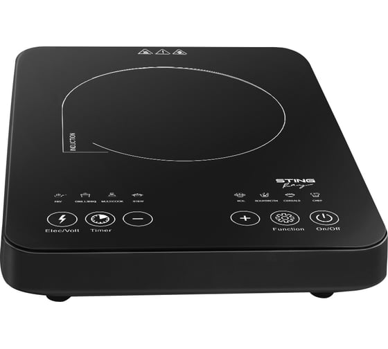 Электрическая индукционная безимпульсная плитка STINGRAY ST-HP3508A темное серебро 39984