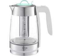 Стеклянный чайник STINGRAY ST-KT3006A белый/ментол 41095