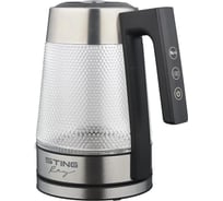 Стеклянный чайник STINGRAY ST-KT3019A черный 43203