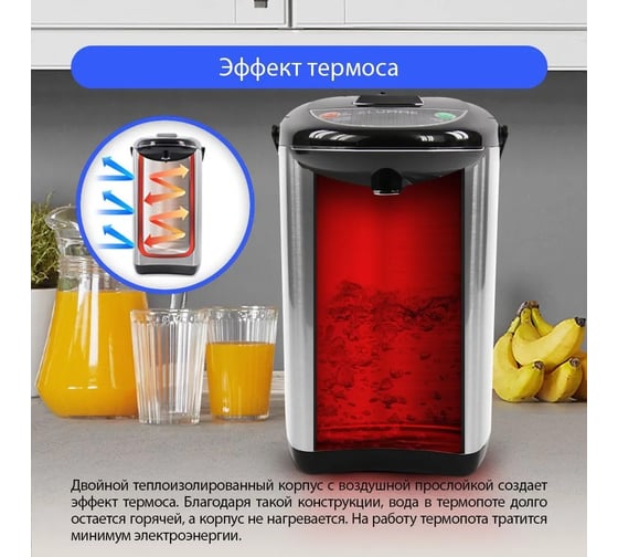 Термопот LUMME LU-299 светлый обсидиан 34880