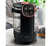 Термопот STINGRAY ST-TP3103A черный/розовое золото, стекло 42486