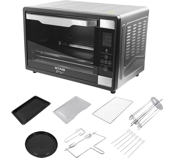 Духовой шкаф (мини-печь) STINGRAY ST-EO111A черный/сталь 42374