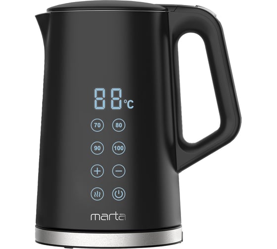 Чайник металлический MARTA MT-KT4650A черный 43210
