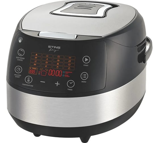 Мультиварка STINGRAY ST-MC951A черный/сталь 41561