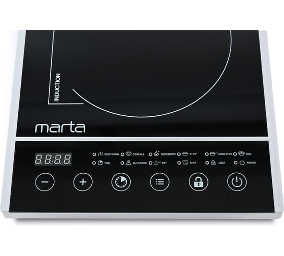 Электрическая индукционная безимпульсная плитка MARTA MT-4215 черный жемчуг 37226