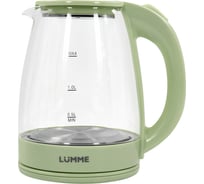 Чайник стеклянный LUMME LU-160 зеленый нефрит 42598