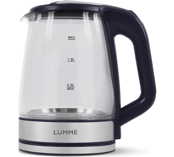 Чайник стеклянный LUMME LU-164 темный топаз 36998