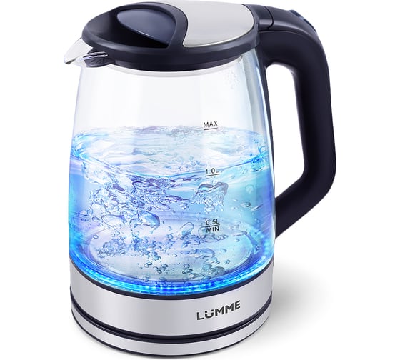 Чайник стеклянный LUMME LU-164 темный топаз 36998