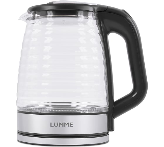 Чайник стеклянный LUMME LU-165 черный жемчуг 37021