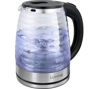 Чайник стеклянный LUMME LU-4101 темный топаз 42536