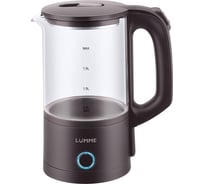 Чайник стеклянный LUMME LU-4105 коричневый оникс 39410