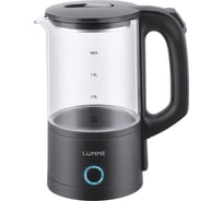 Чайник стеклянный LUMME LU-4105 черный жемчуг 39407
