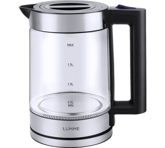 Чайник стеклянный LUMME LU-4107 темный топаз 42509 1