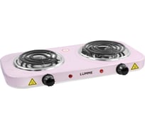 Электроплитка LUMME LU-3622 розовый 39656