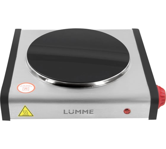 Электроплитка LUMME LU-3636 красный/матовая сталь 40307