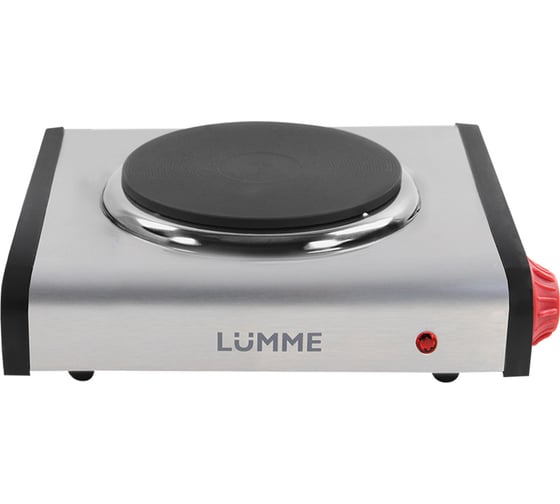 Электроплитка LUMME LU-3637 красный/матовая сталь 40313