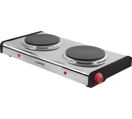 Электроплитка LUMME LU-3639 красный/сталь 40315