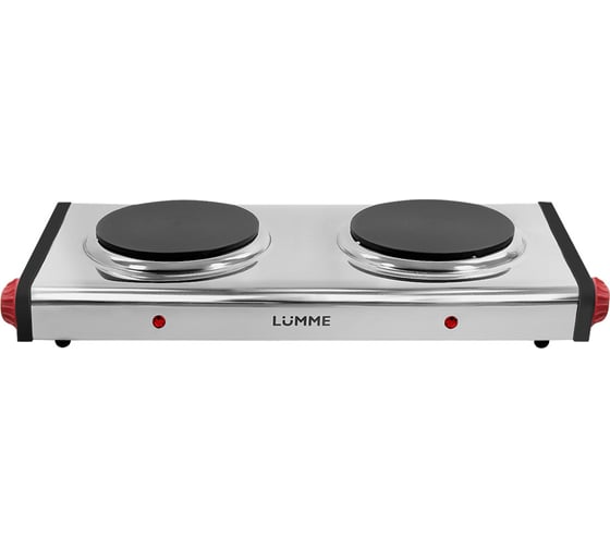 Электроплитка LUMME LU-3639 красный/сталь 40315