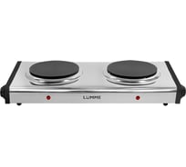 Электроплитка LUMME LU-3639 черный/сталь 40314