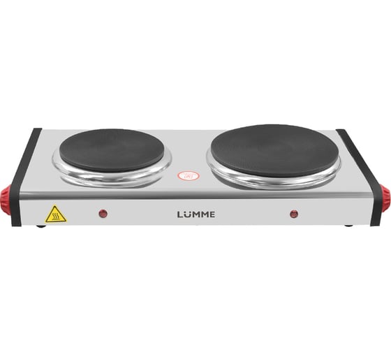 Электроплитка LUMME LU-HP3701A красный/сталь 40222
