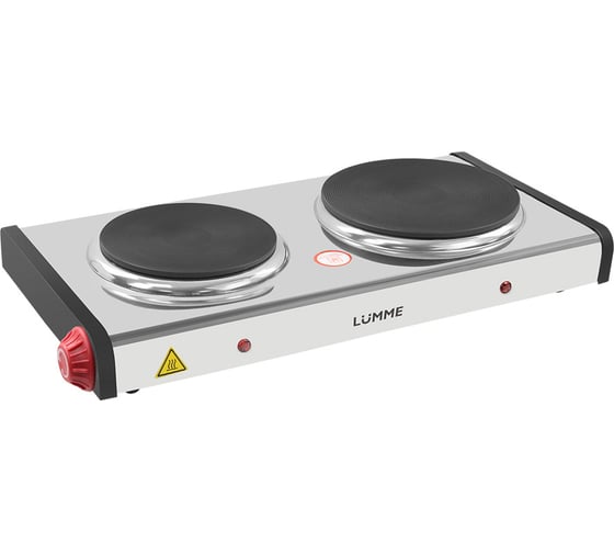 Электроплитка LUMME LU-HP3701A красный/сталь 40222