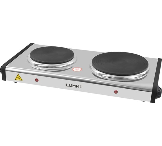 Электроплитка LUMME LU-HP3701A черный/сталь 40223