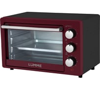 Шкаф духовой (мини-печь) LUMME LU-EO1716A, бордовый гранат, 39770