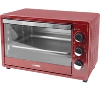 Духовой шкаф LUMME LU-EO1712C красный рубин, мини-печь 40 литров, конвекция 39748