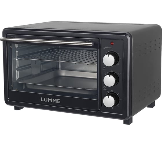 Духовой шкаф LUMME LU-EO1715A сумрачный обсидиан, мини-печь 30 литров, гриль 42376 1