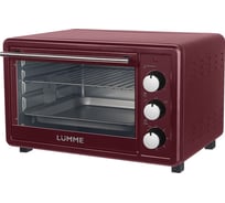 Духовой шкаф LUMME LU-EO1715A красный рубин, мини-печь 30 литров, гриль 42377
