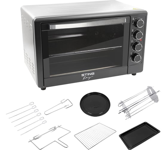 Духовой шкаф (мини-печь) STINGRAY ST-EO102A серый жемчуг 42185