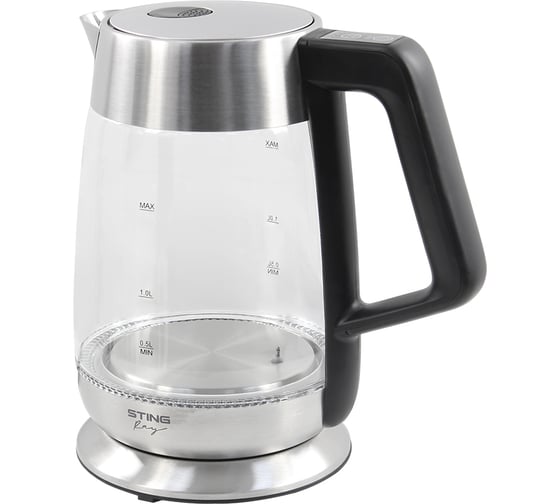 Чайник стеклянный STINGRAY ST-KT3002B черный 39304