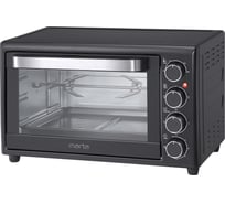 Духовой шкаф (мини-печь) MARTA MT-4261 черный жемчуг, 30 л, 12 режимов+шашлычница+аэрофритюрница 37250