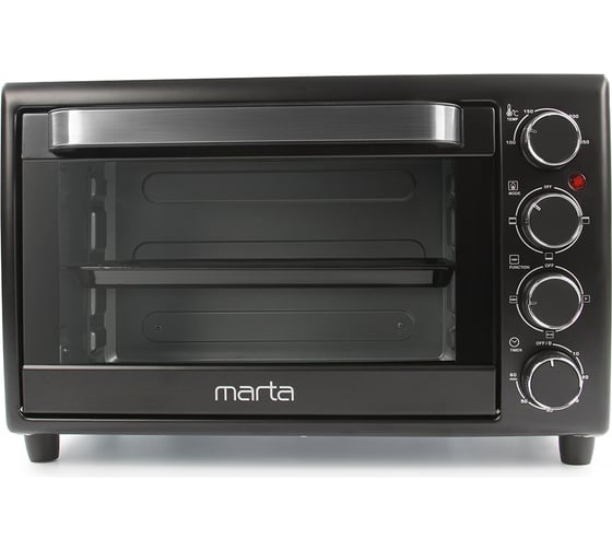 Духовой шкаф (мини-печь) MARTA MT-4261 черный жемчуг, 30 л, 12 режимов+шашлычница+аэрофритюрница 37250