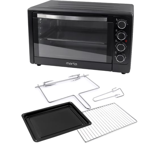 Духовой шкаф (мини-печь) MARTA MT-EO4286A черный жемчуг 40470