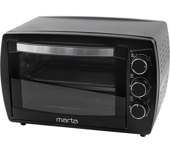 Духовой шкаф (мини-печь) MARTA MT-EO4295B черный жемчуг, 23 л, 3 режима+конвекция+гриль 40873