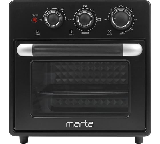 Духовой шкаф (мини-печь) MARTA MT-EO4296A черный жемчуг 40500