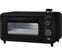 Духовой шкаф (мини-печь) MARTA MT-EO4298A черный жемчуг, 14 л, паровое увлажнение 40493