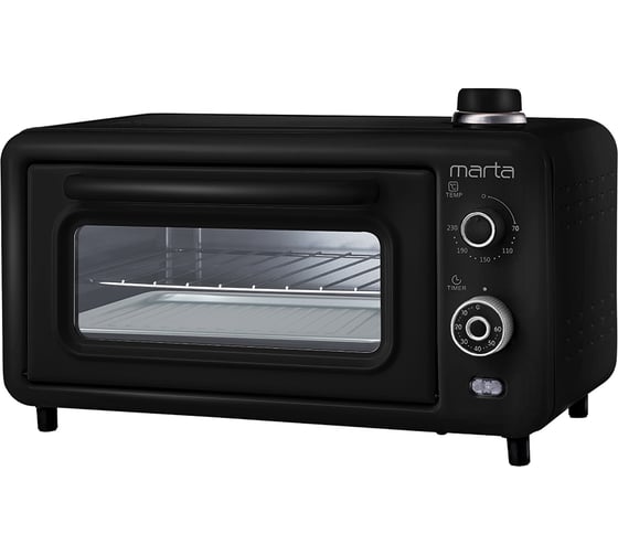 Духовой шкаф (мини-печь) MARTA MT-EO4298A черный жемчуг, 14 л, паровое увлажнение 40493 1