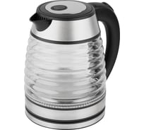 Чайник HomeStar HS-1046 1.5 л., стекло, пластик, черный 108854