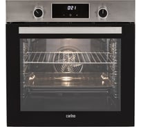 Встраиваемый электрический духовой шкаф Carino 60 см, 6 режимов, 73л, конвекция, гриль, двойное стекло, нержавеющая сталь CB6EM68122