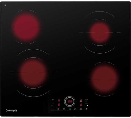 Варочная панель электрическая DeLonghi 59 см VITTORIO 2E1F CR К000000000309