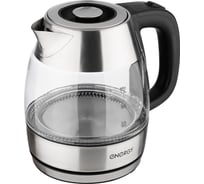 Чайник ENERGY E-222 1.2 л стекло пластик цвет черный 164159