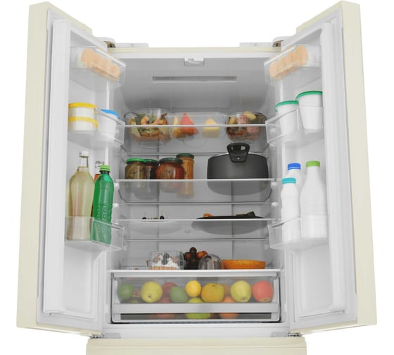 Холодильник ZUGEL French Door ZRFD361C, бежевое стекло 687191