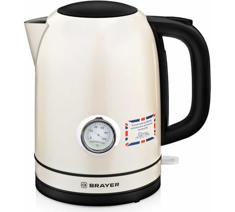 Электрический чайник BRAYER STRIX 2200Вт, объём 1.7 л BR1005YE