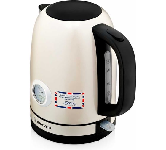 Электрический чайник BRAYER STRIX 2200Вт, объём 1.7 л BR1005YE